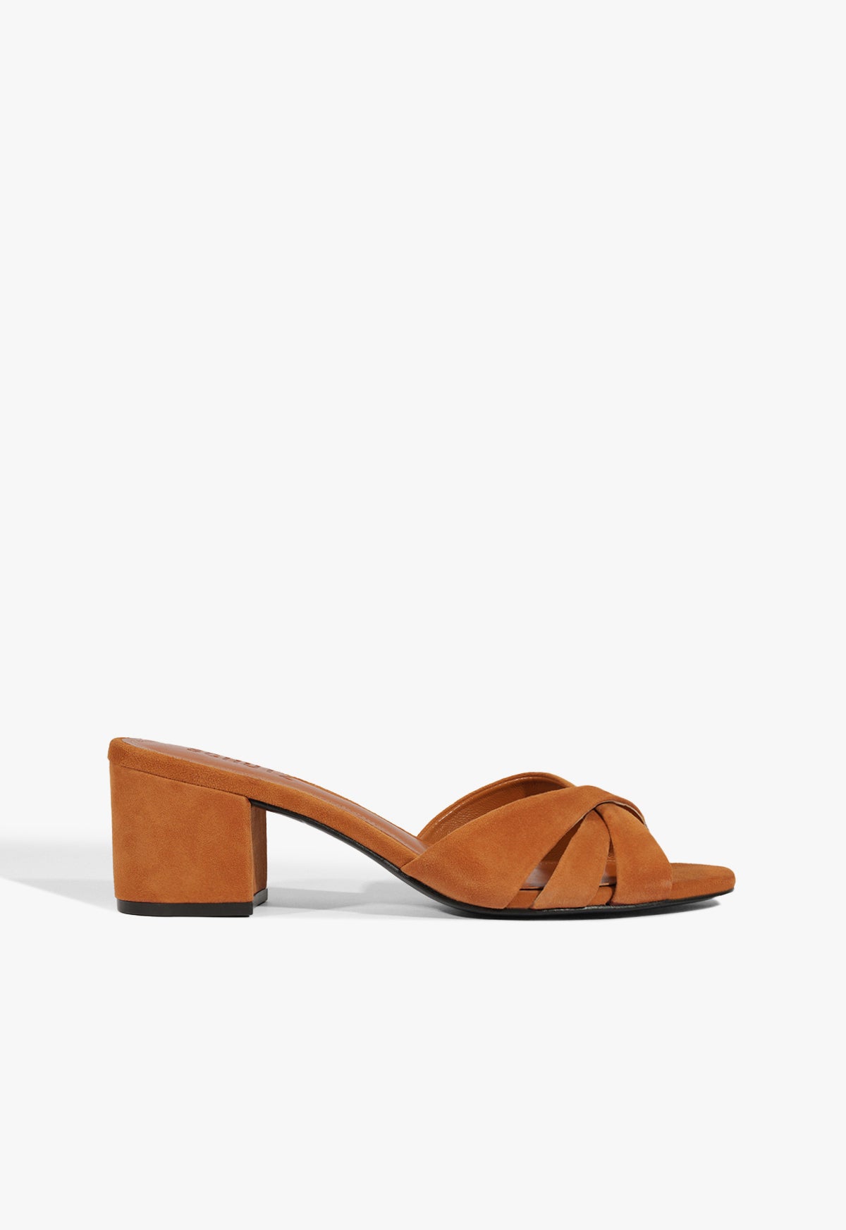 schutz Keefa Block Mule Suede Sandal