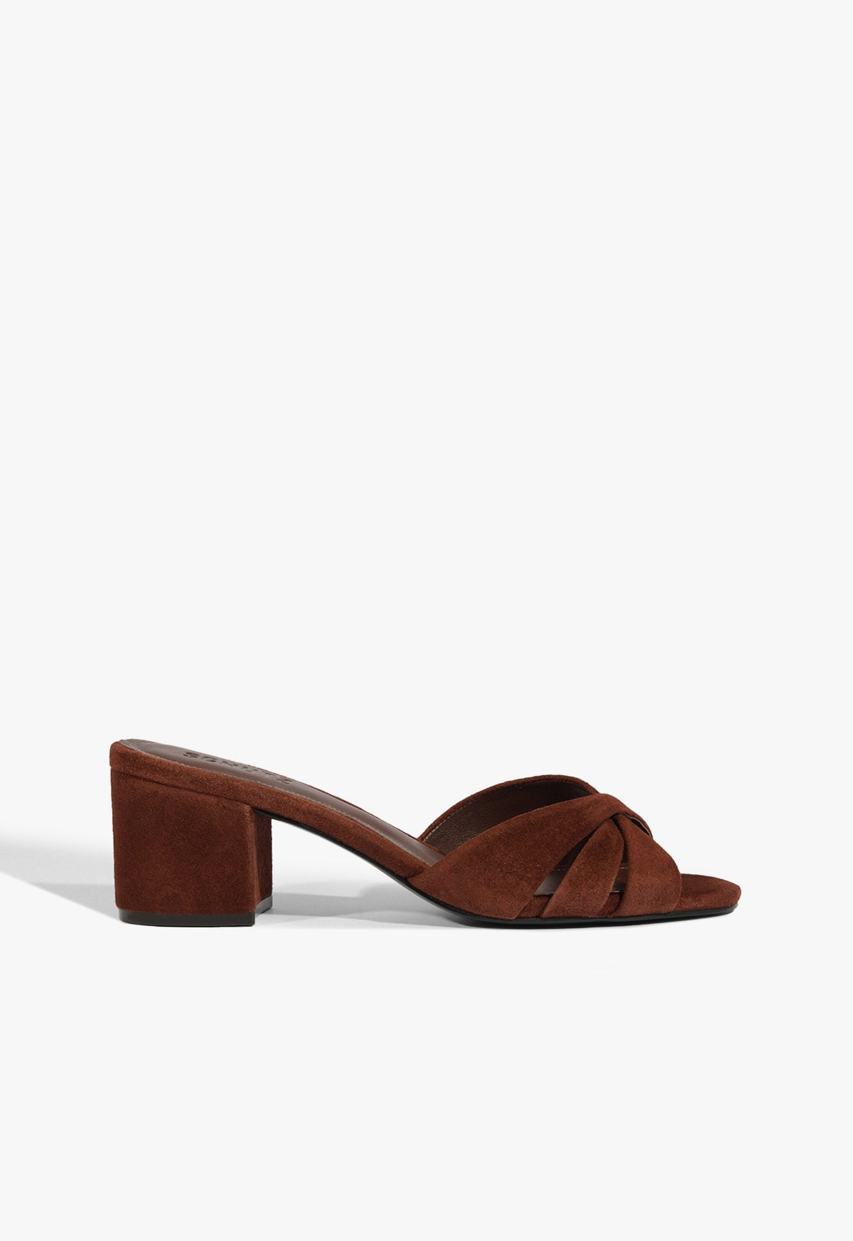 schutz Keefa Block Mule Suede Sandal