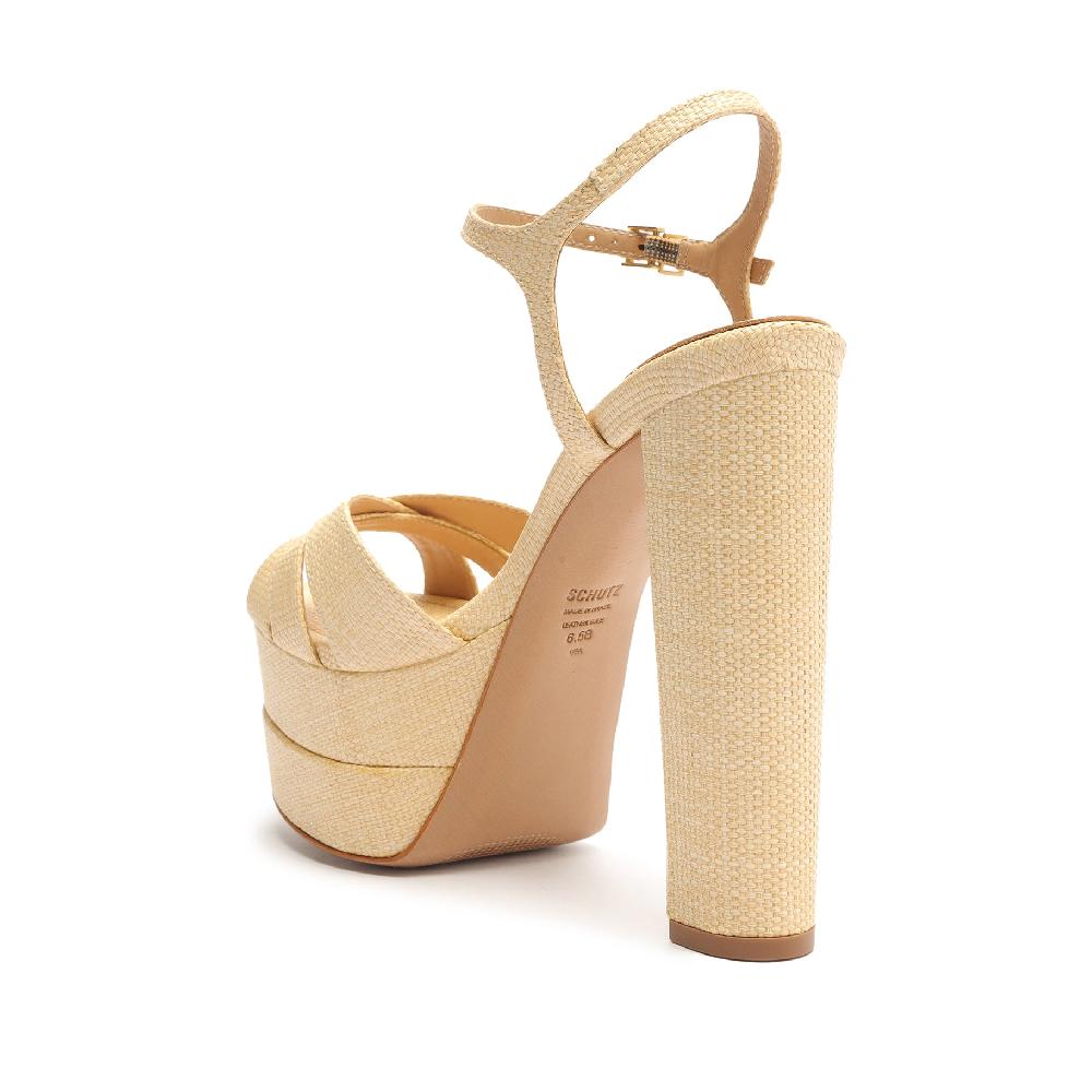 Schutz Keefa High Raffia Sandal