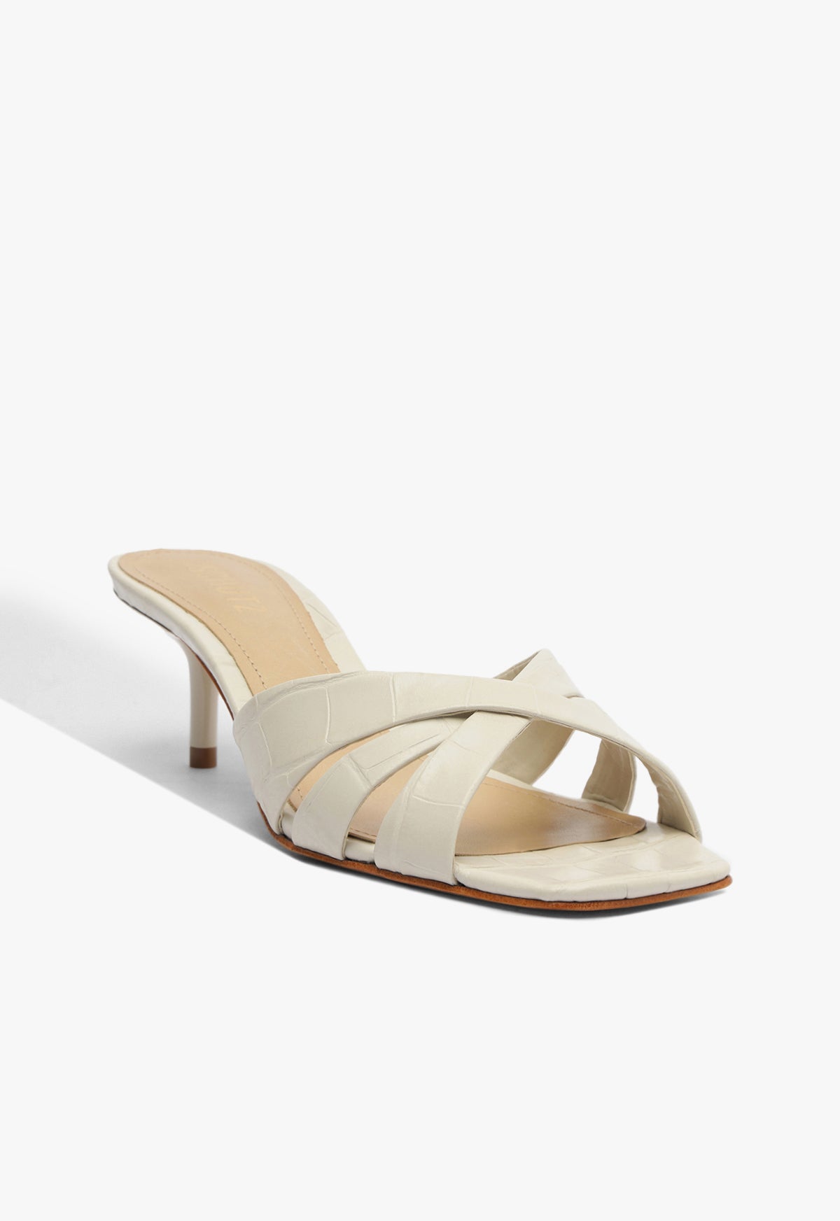 Schutz Keefa Mule Croc Sandal