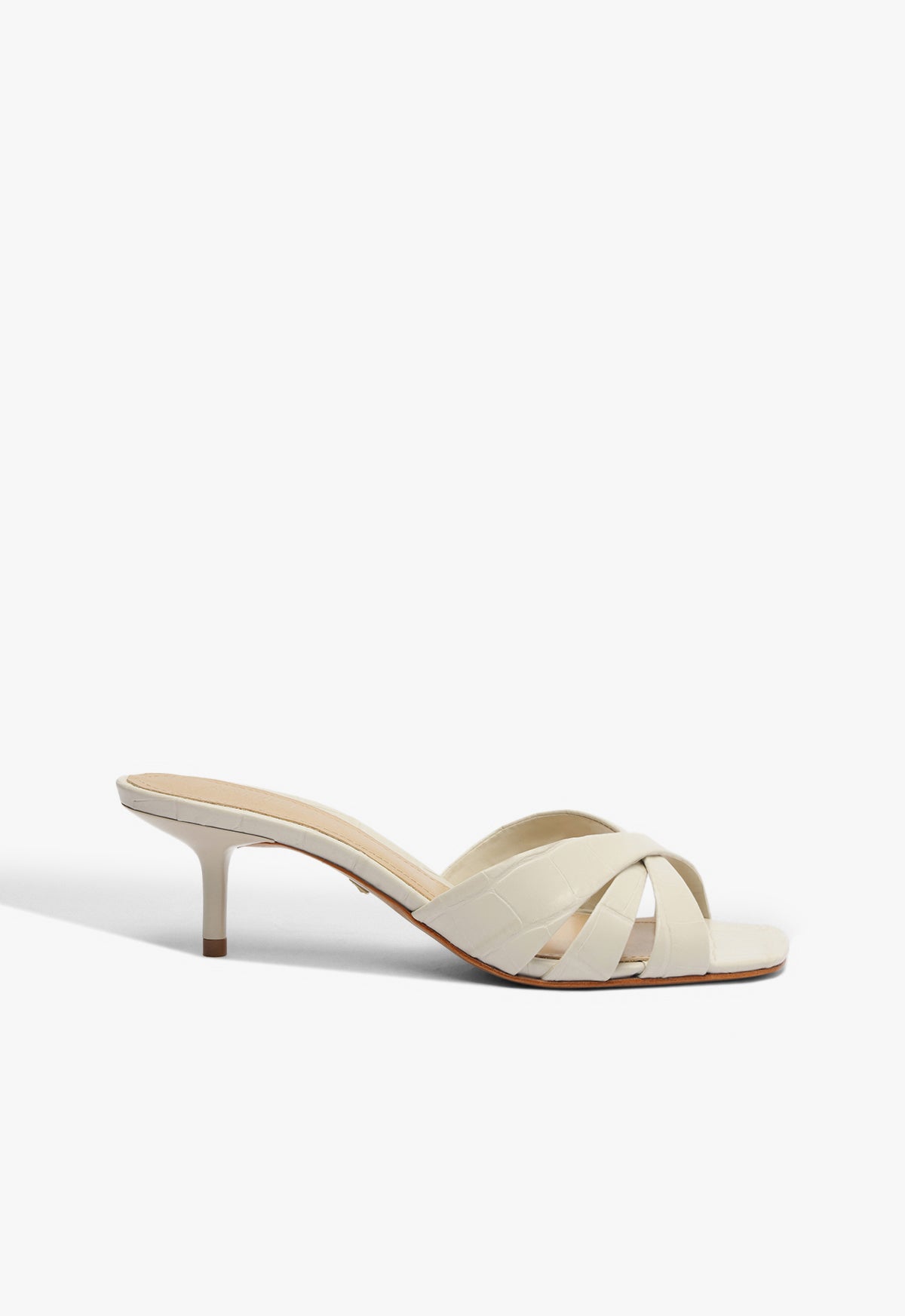 schutz Keefa Mule Croc Sandal