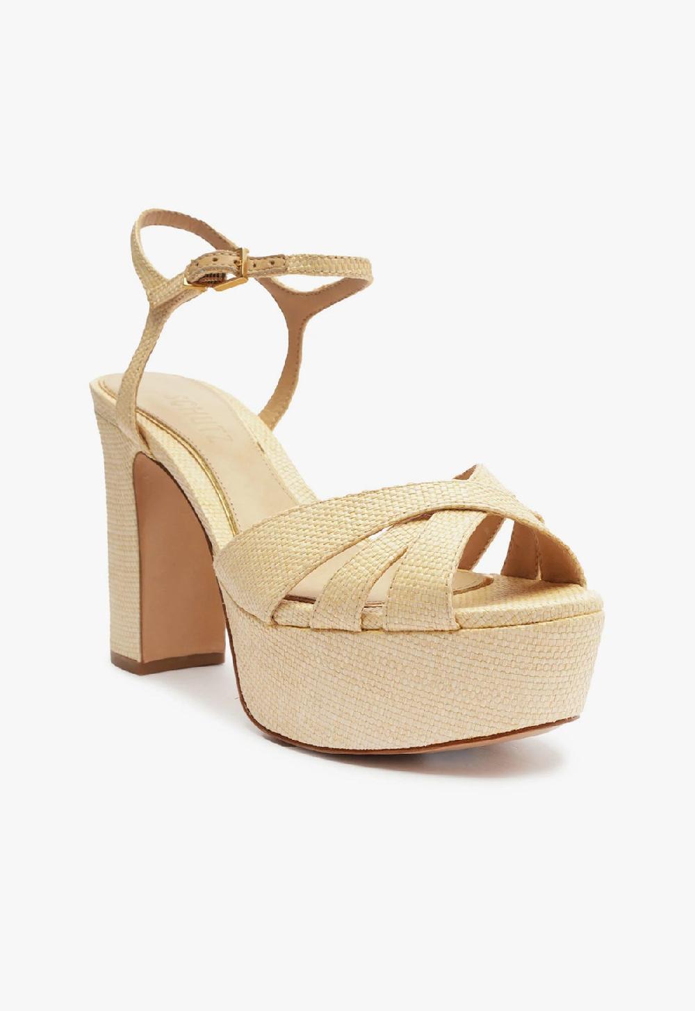 Schutz Keefa Raffia Sandal