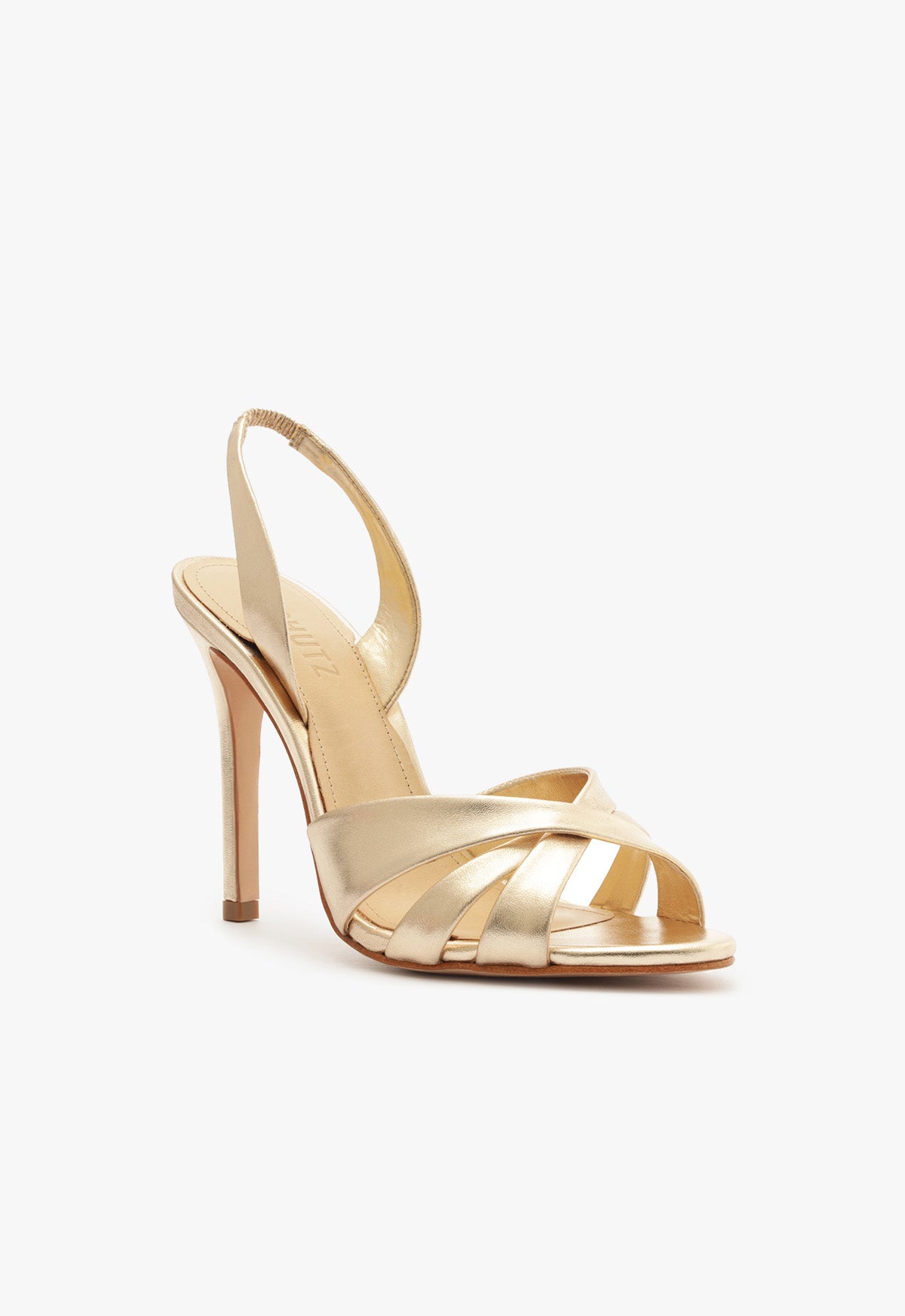 Schutz Keefa Sling Metallic Leather Sandal