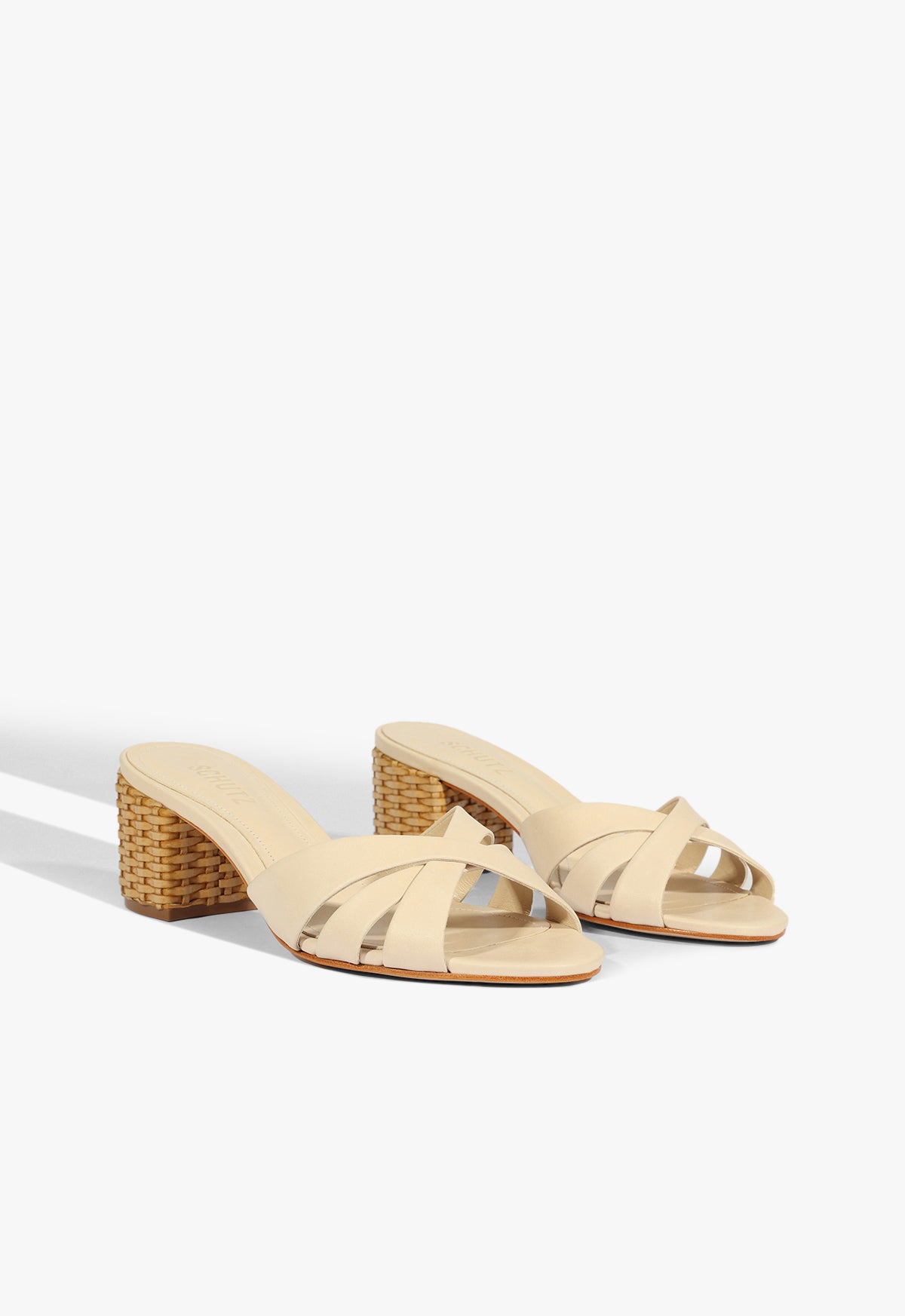 Schutz Keefa Straw Mule Sandal