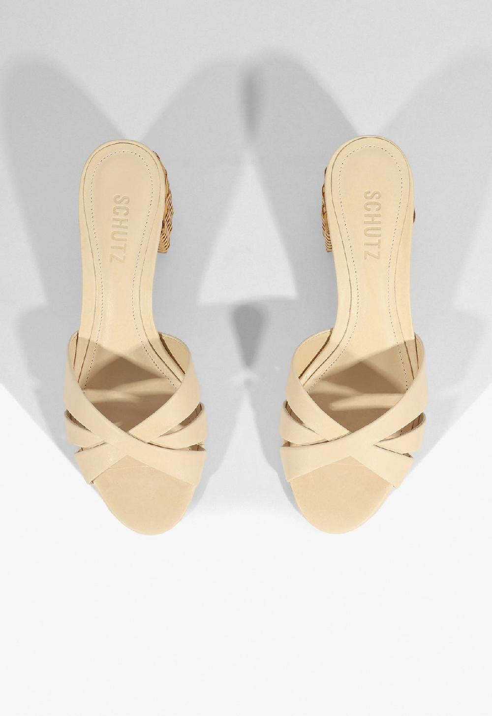 Schutz Keefa Straw Mule Sandal