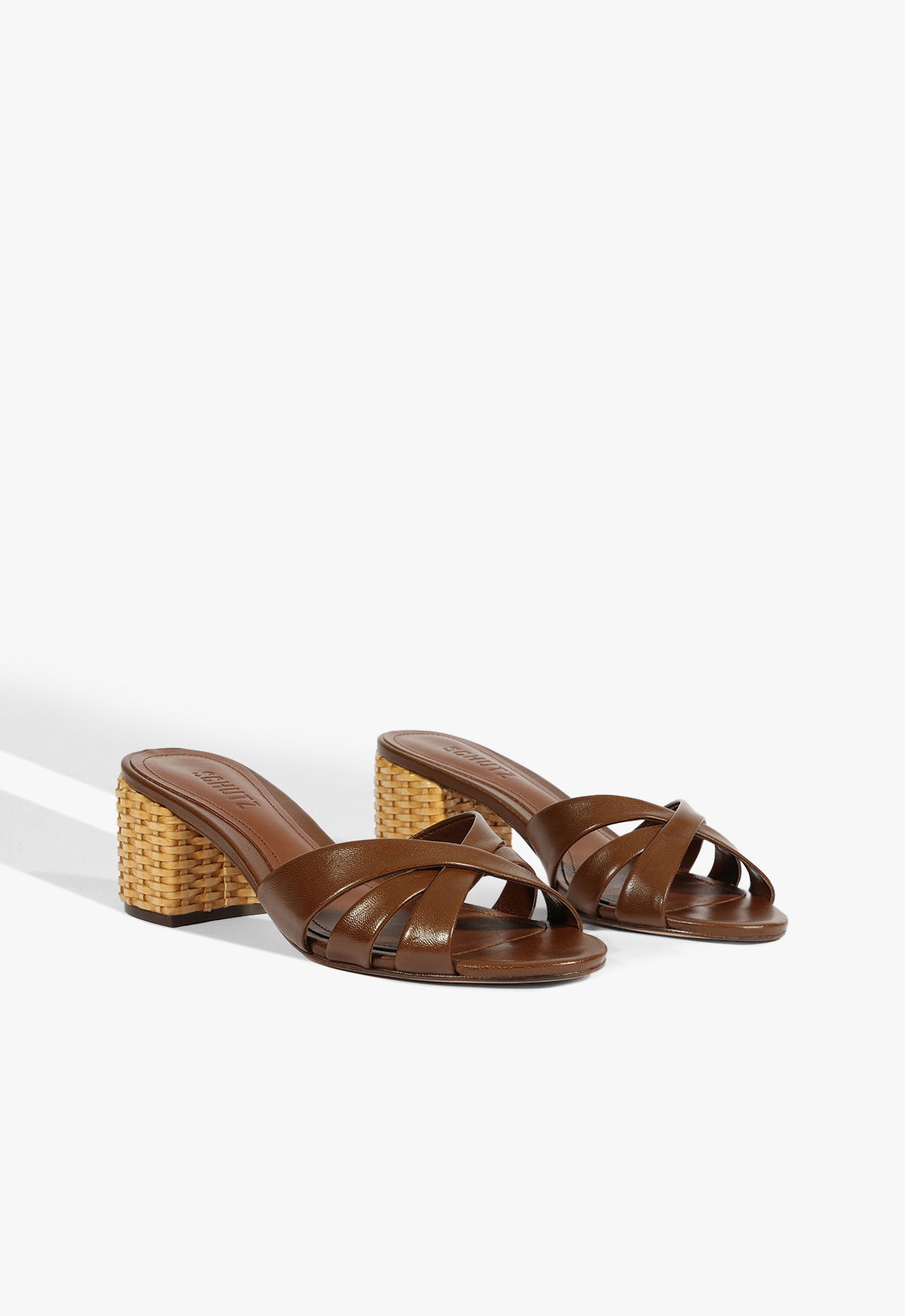 Schutz Keefa Straw Mule Sandal