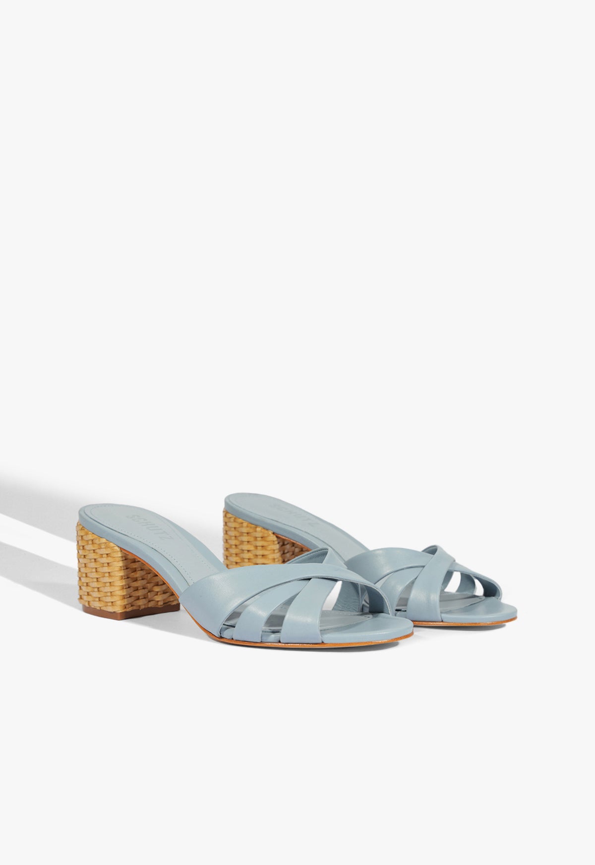 Schutz Keefa Straw Mule Sandal