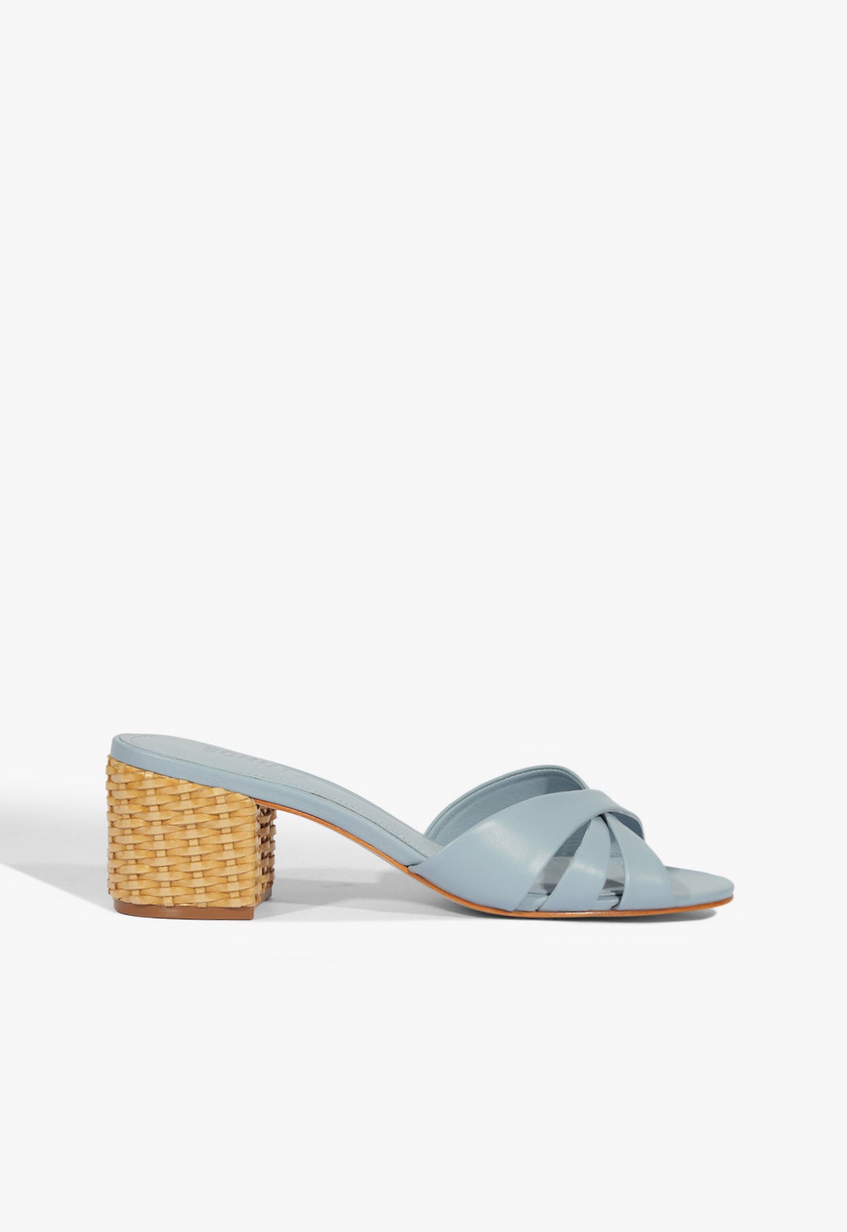 schutz Keefa Straw Mule Sandal