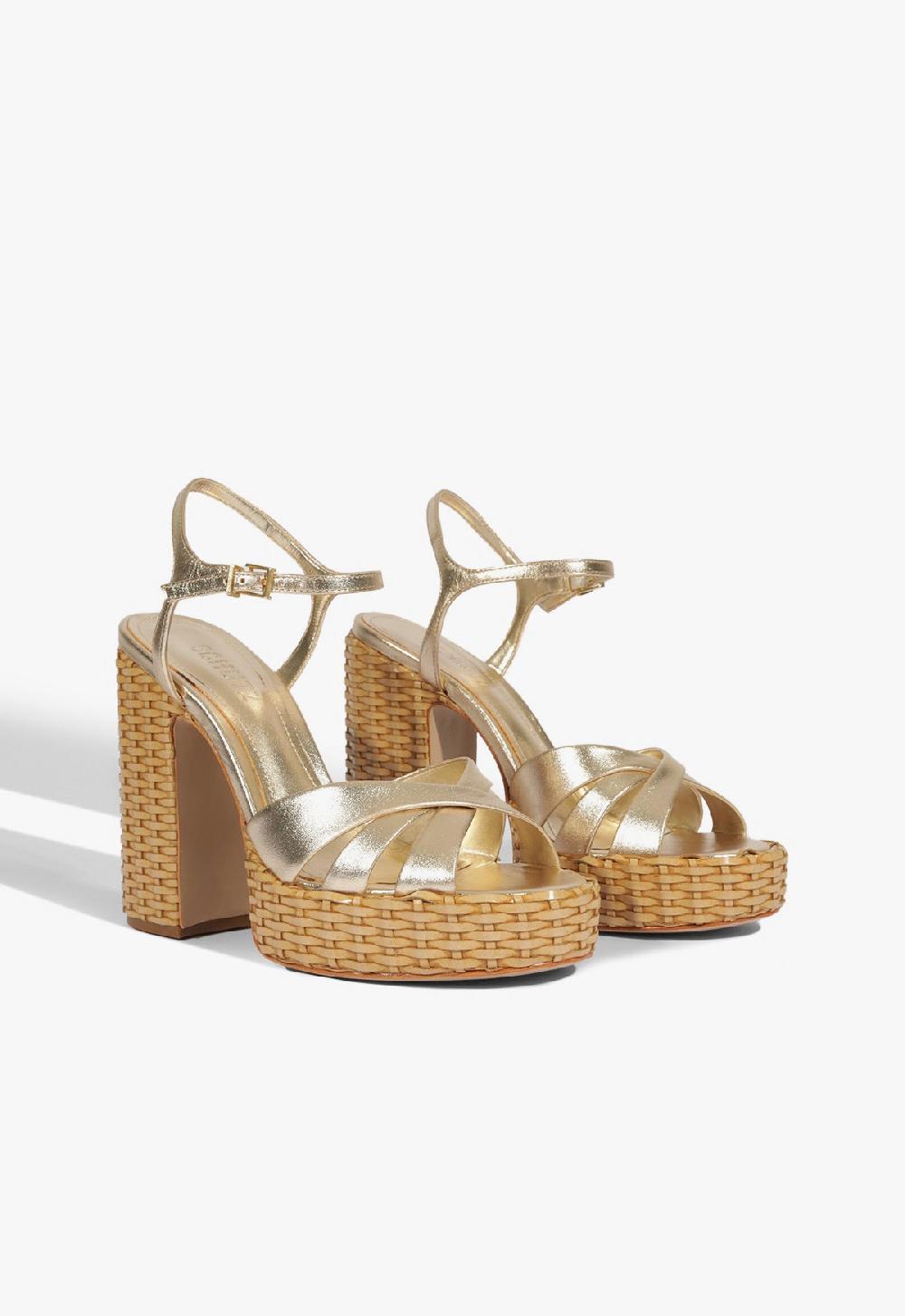 Schutz Keefa Straw Sandal