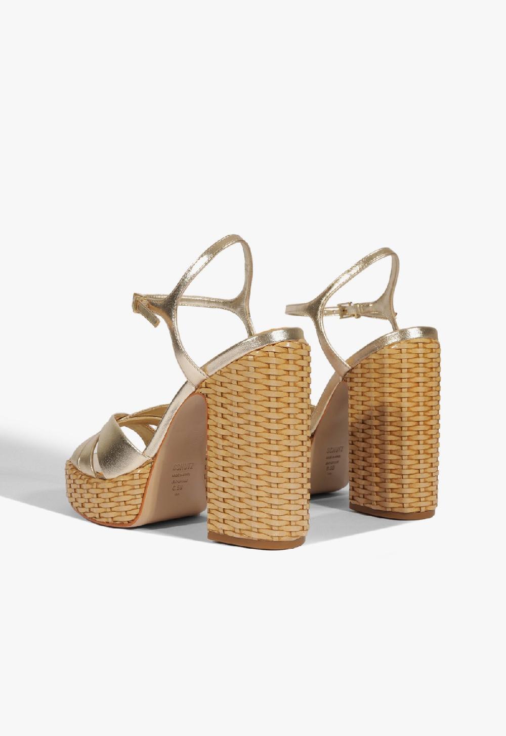 Schutz Keefa Straw Sandal