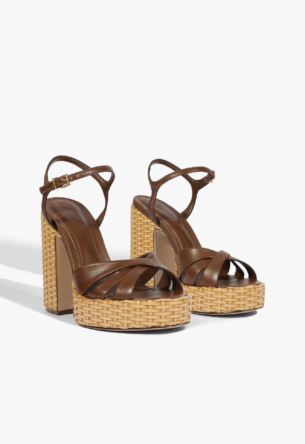 Schutz Keefa Straw Sandal