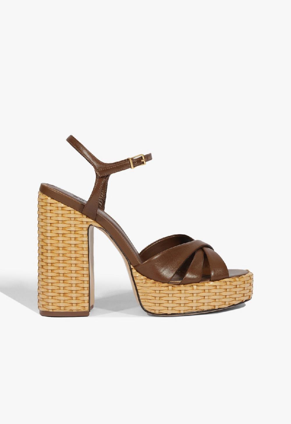schutz Keefa Straw Sandal