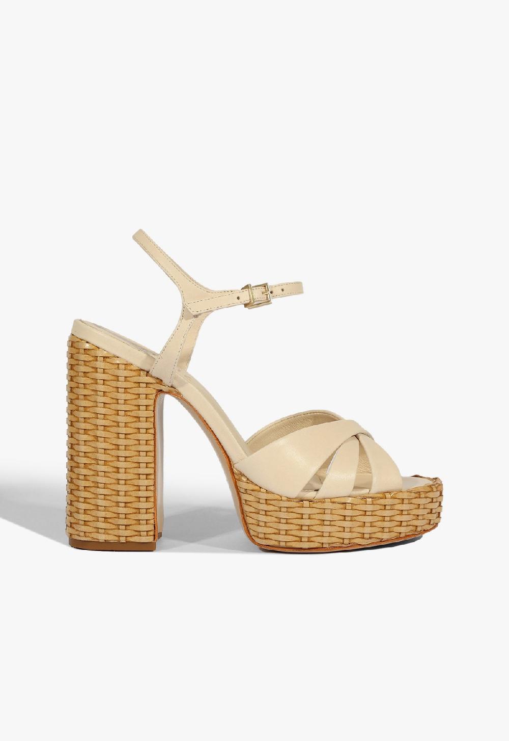 schutz Keefa Straw Sandal
