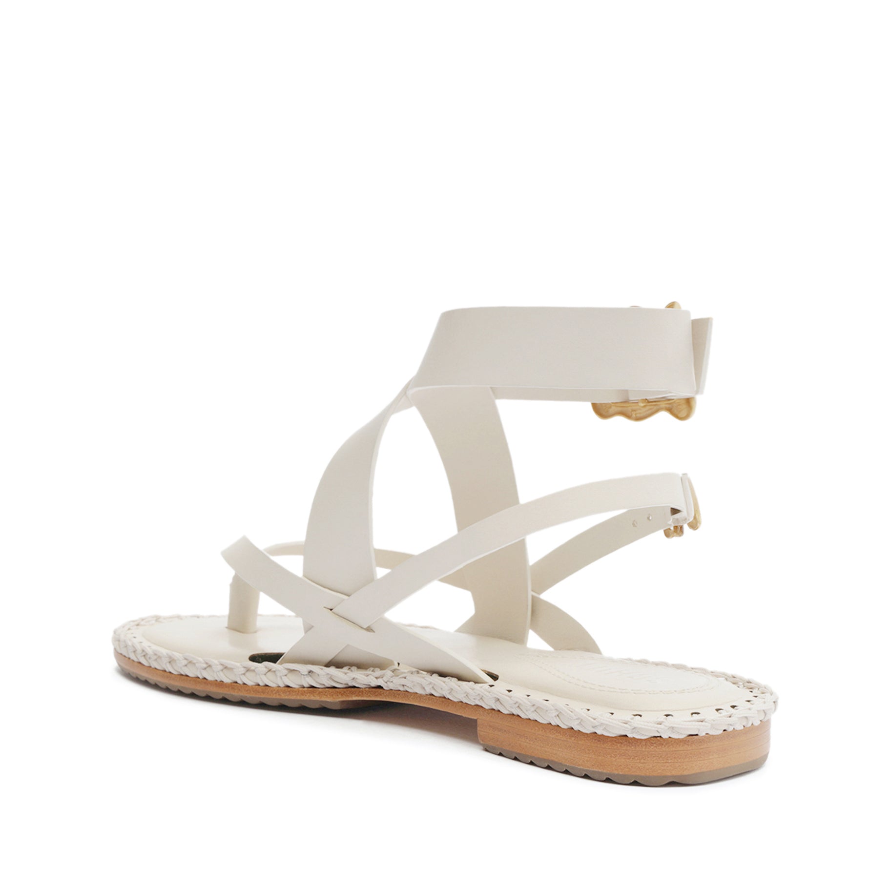 Schutz Keith Flat Leather Sandal