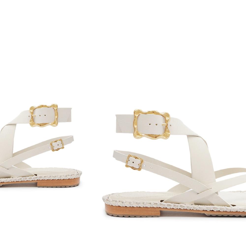 Schutz Keith Flat Leather Sandal