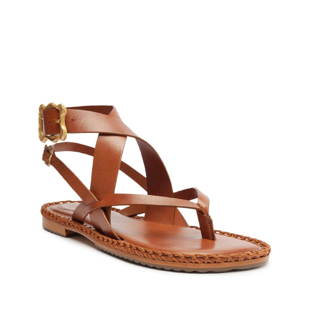 Schutz Keith Flat Leather Sandal