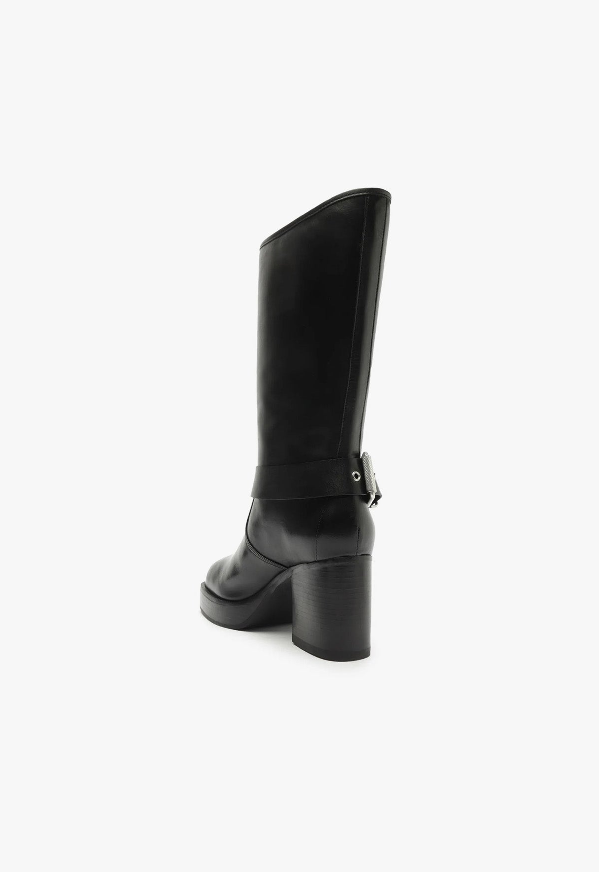 Schutz Kiara Block Atanado Leather Boot