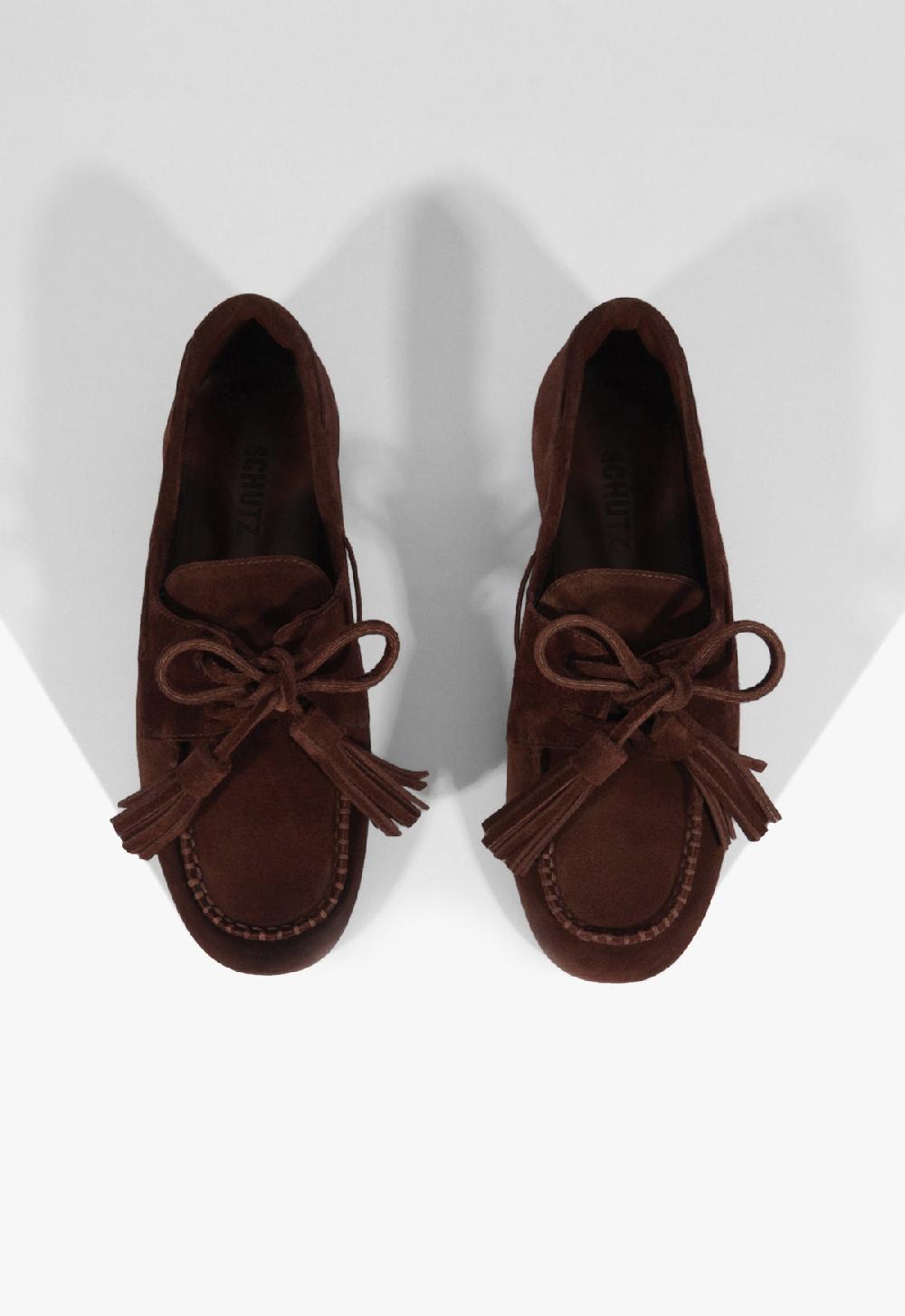 Schutz Kim Suede Flat