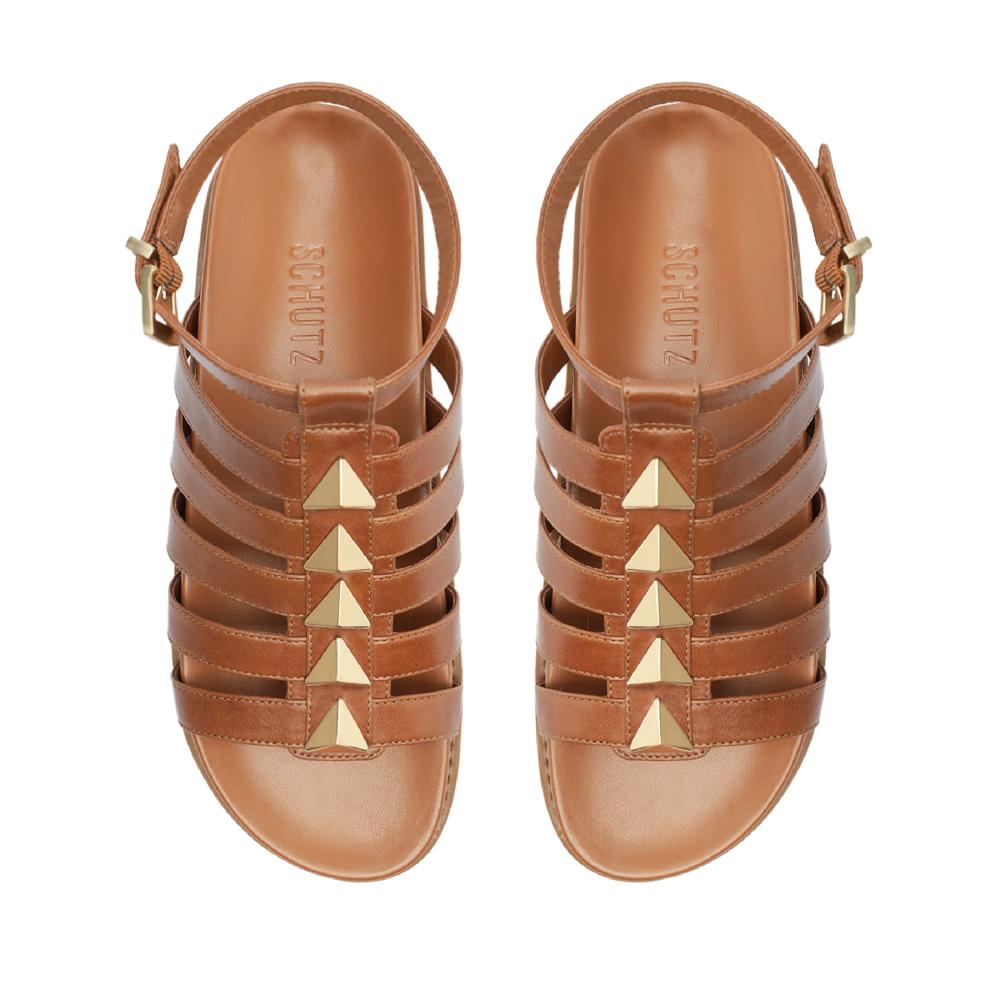 Schutz Kyrie Sporty Leather Sandal