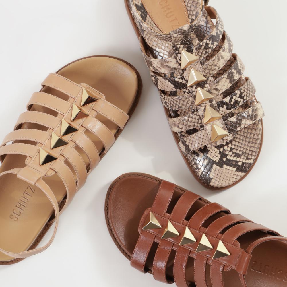 Schutz Kyrie Sporty Leather Sandal