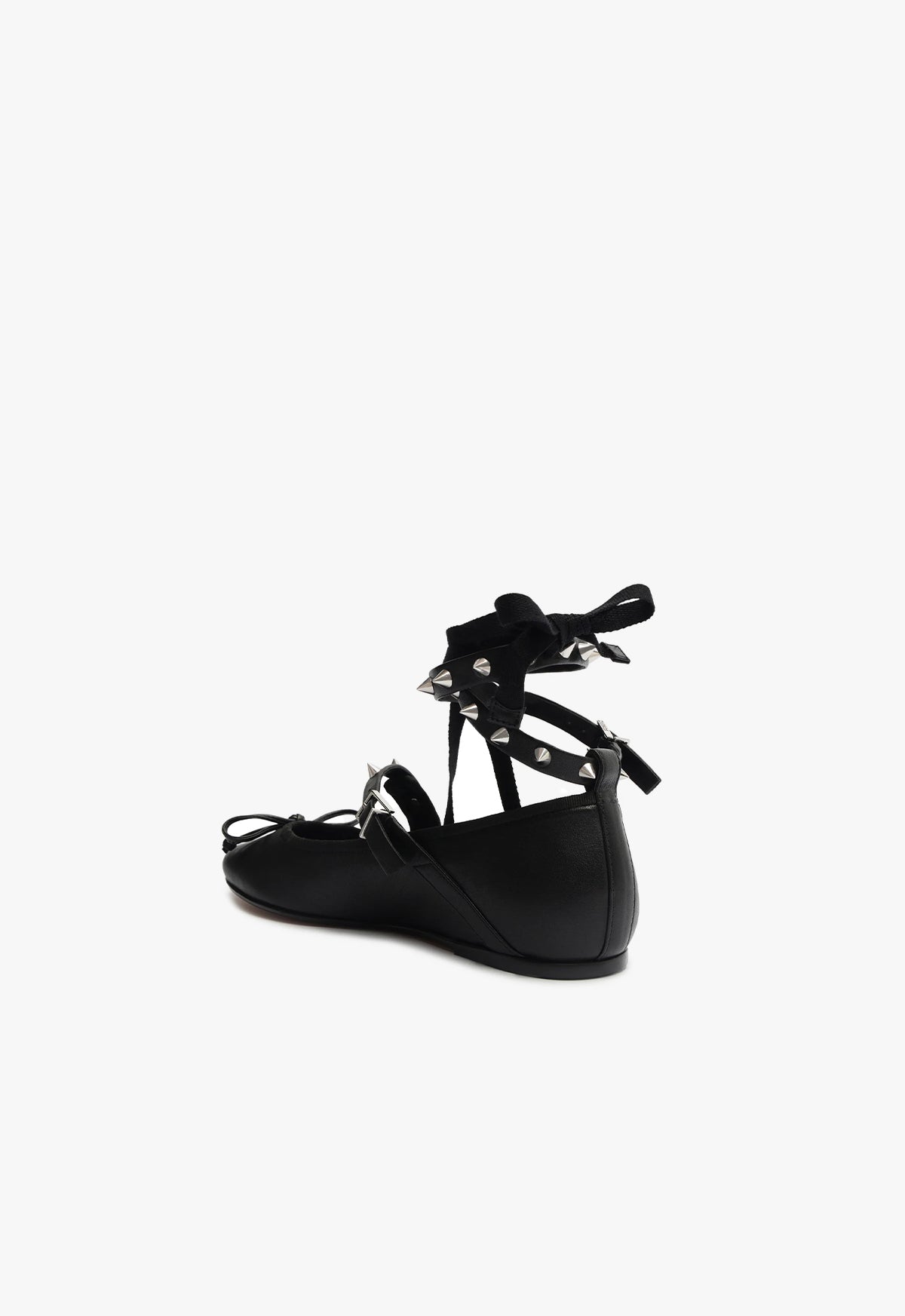 Schutz Larissa Lace Up Leather Flat