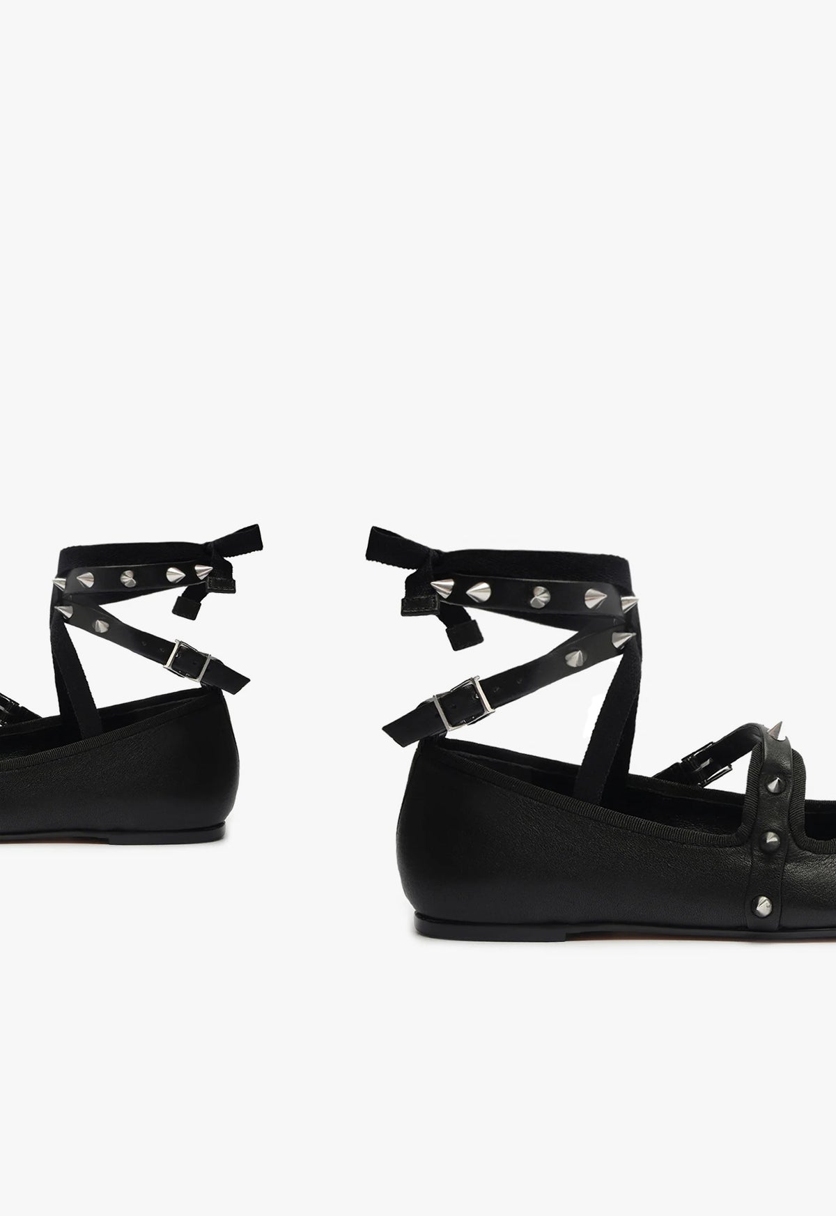 Schutz Larissa Lace Up Leather Flat