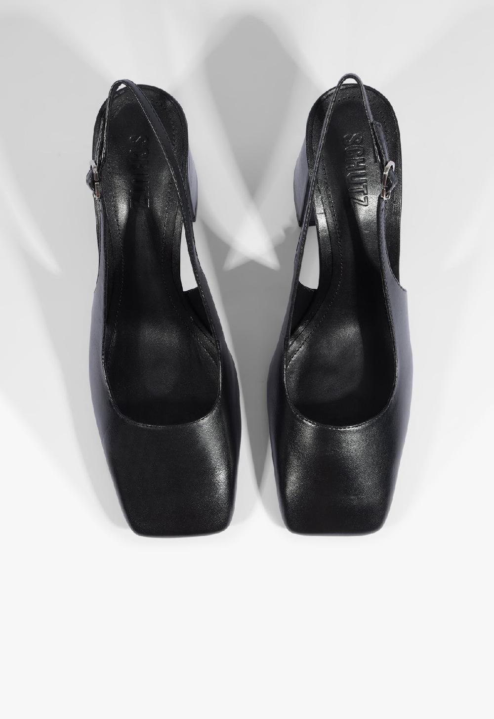 Schutz Leia Block Leather Pump