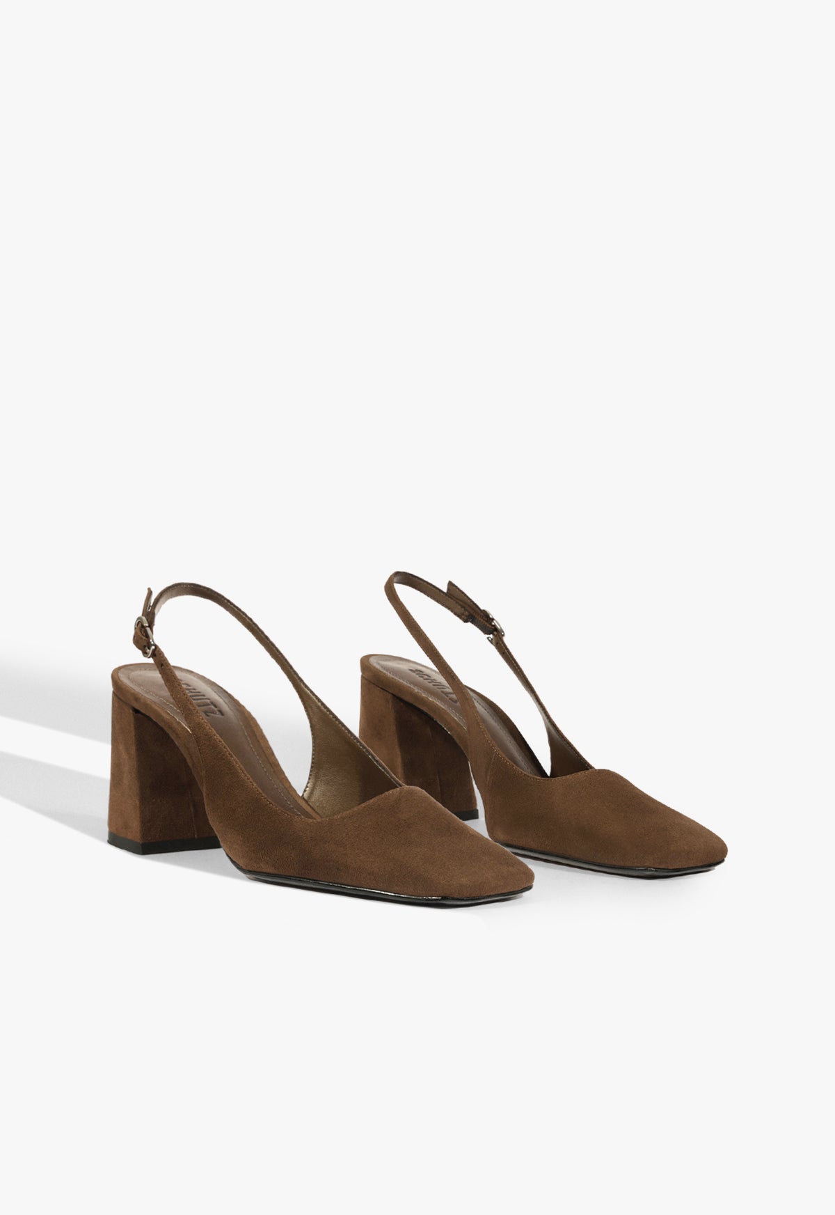 Schutz Leia Block Suede Pump