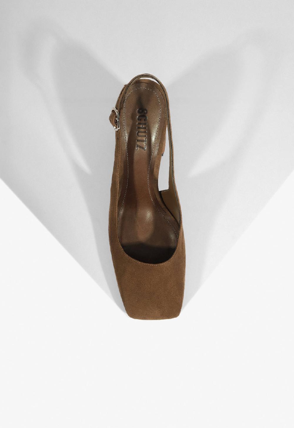 Schutz Leia Block Suede Pump