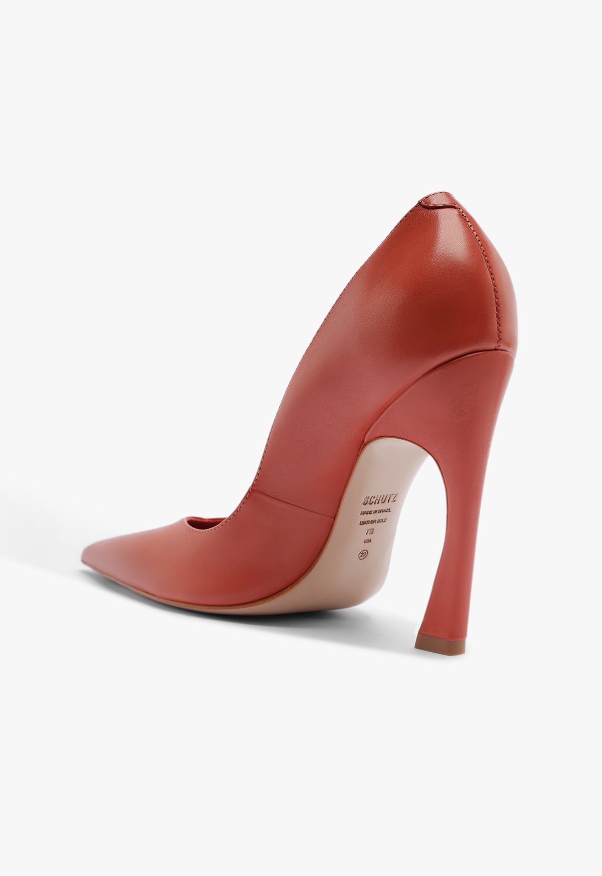Schutz Lexi High Sculptural Red Pump