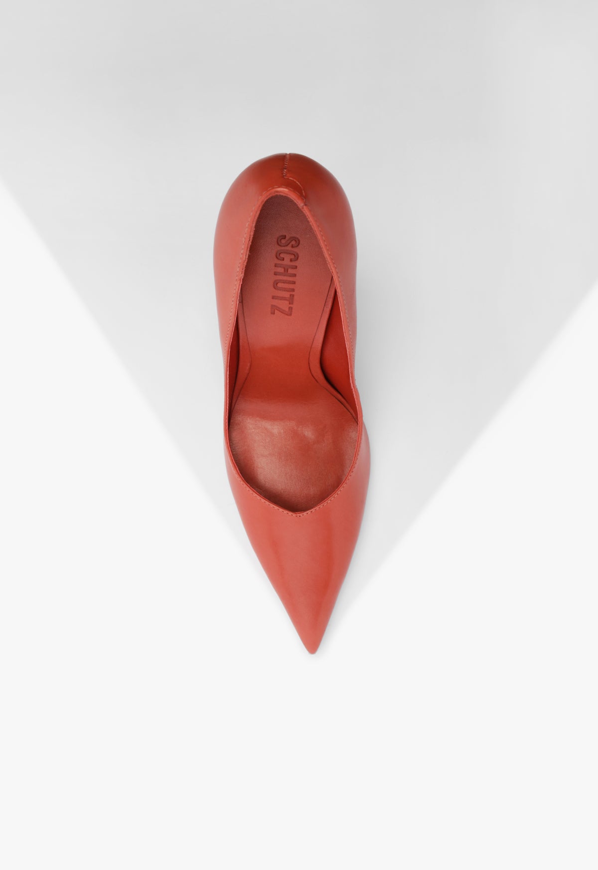 Schutz Lexi High Sculptural Red Pump