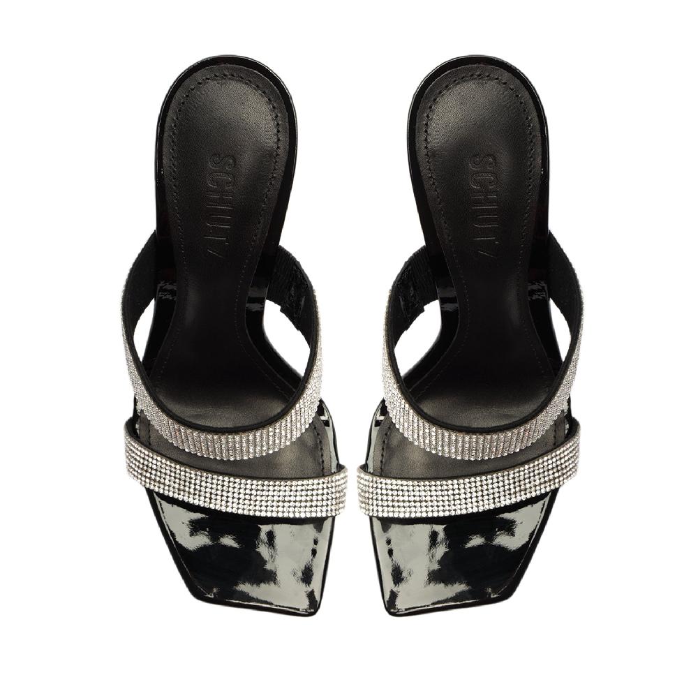 Schutz Liam Metallic Nappa Leather Sandal