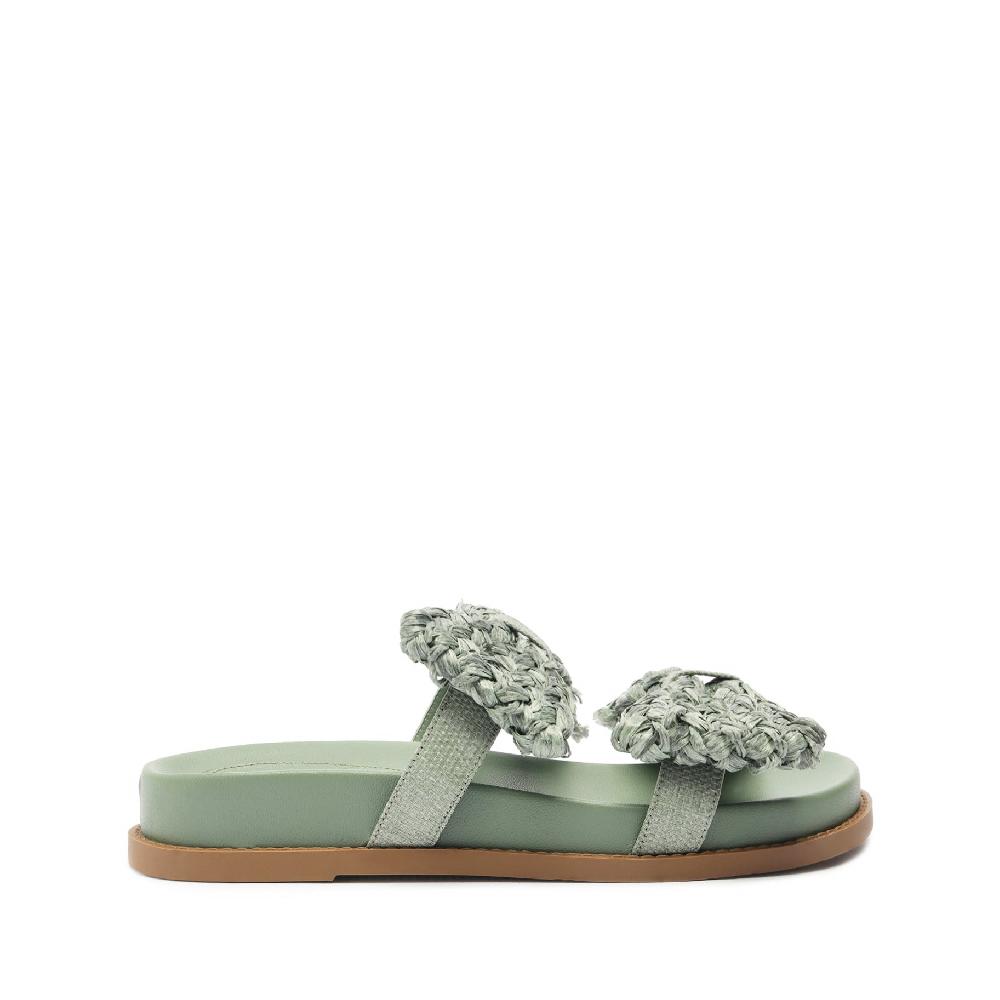 schutz Lienne Sporty Straw Sandal