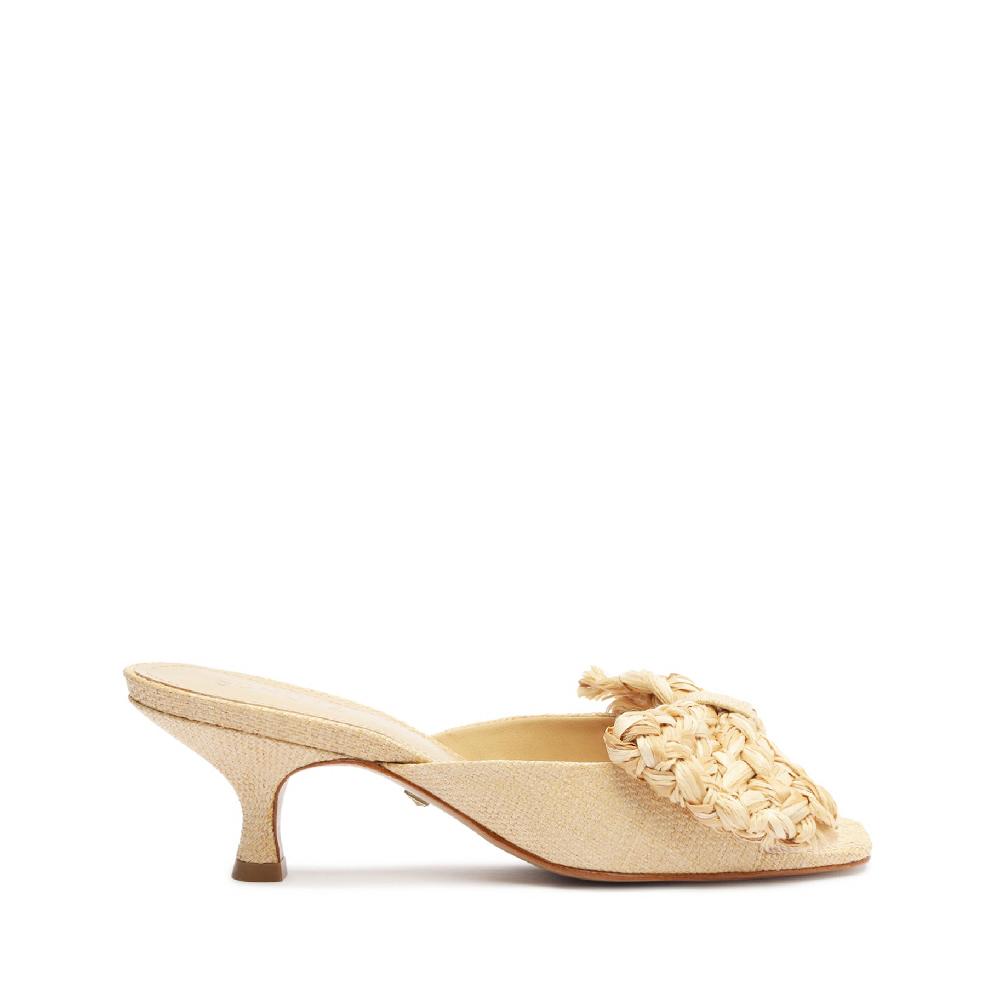 schutz Lienne Straw Sandal