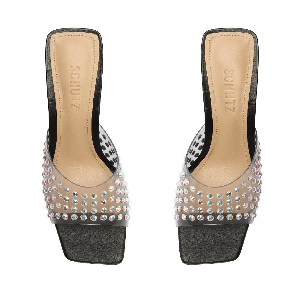 Schutz Lizah Crystal Vinyl Sandal