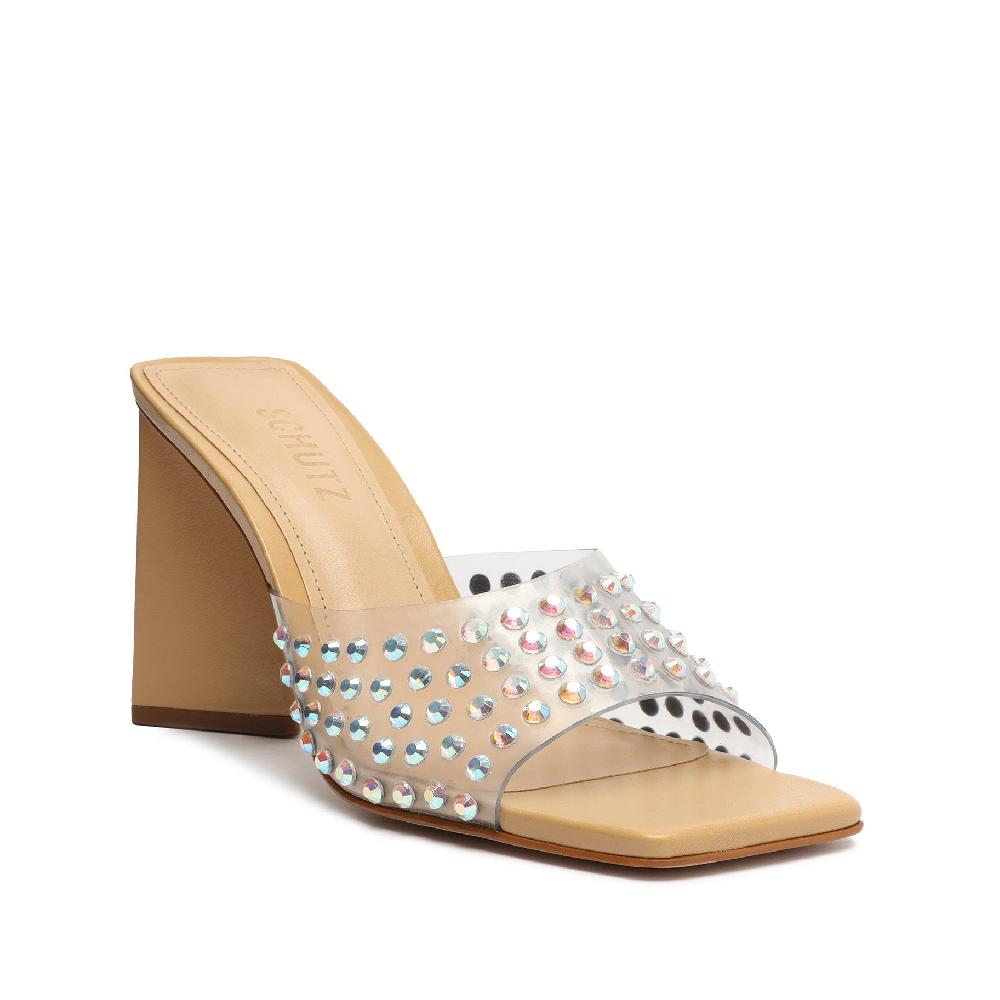 Schutz Lizah Crystal Vinyl Sandal