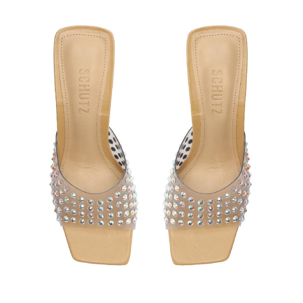 Schutz Lizah Crystal Vinyl Sandal