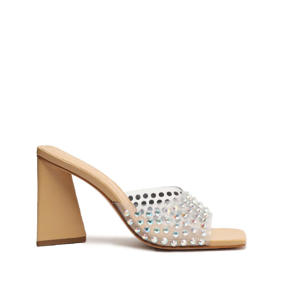 schutz Lizah Crystal Vinyl Sandal