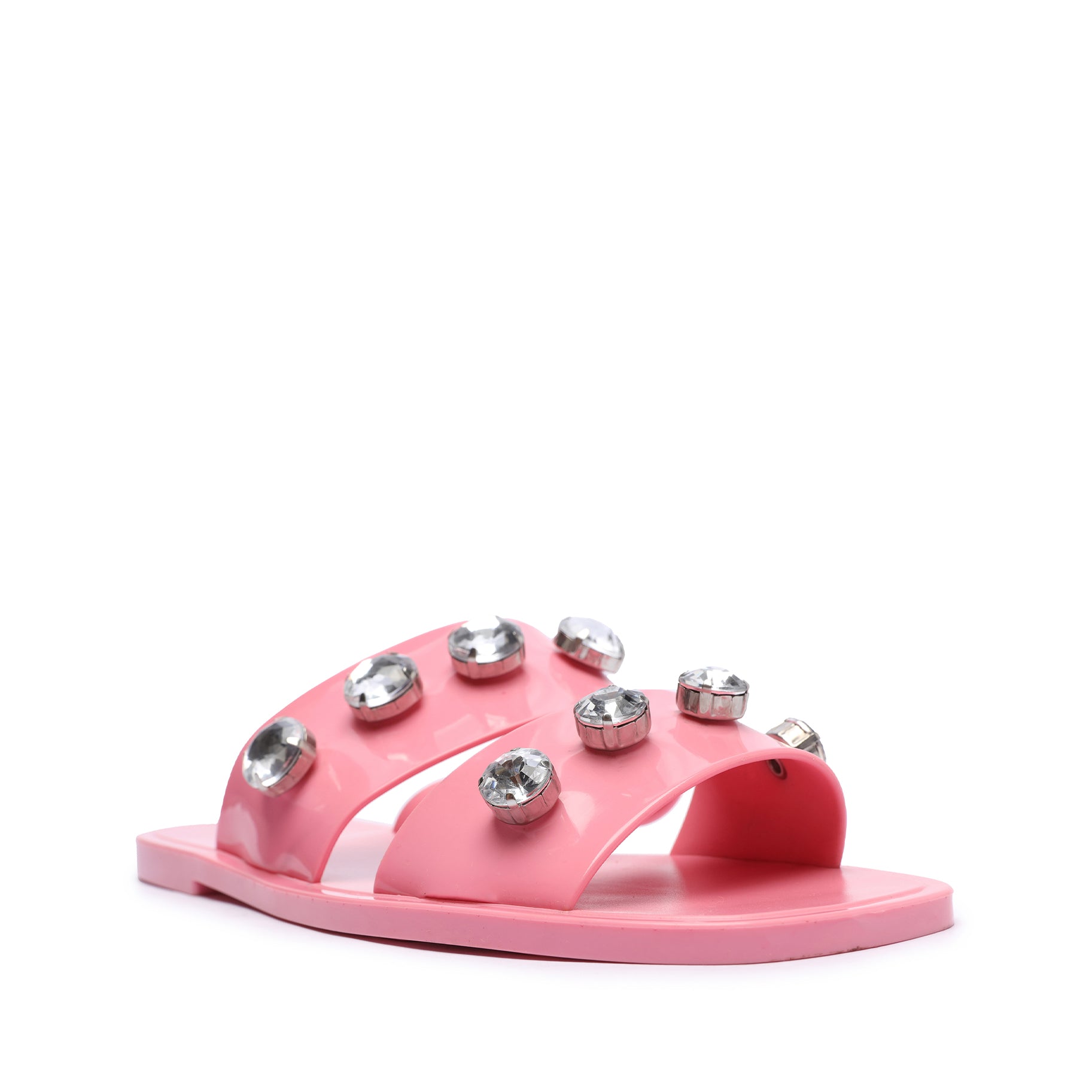 Schutz Lizzie Crystal PVC Sandal