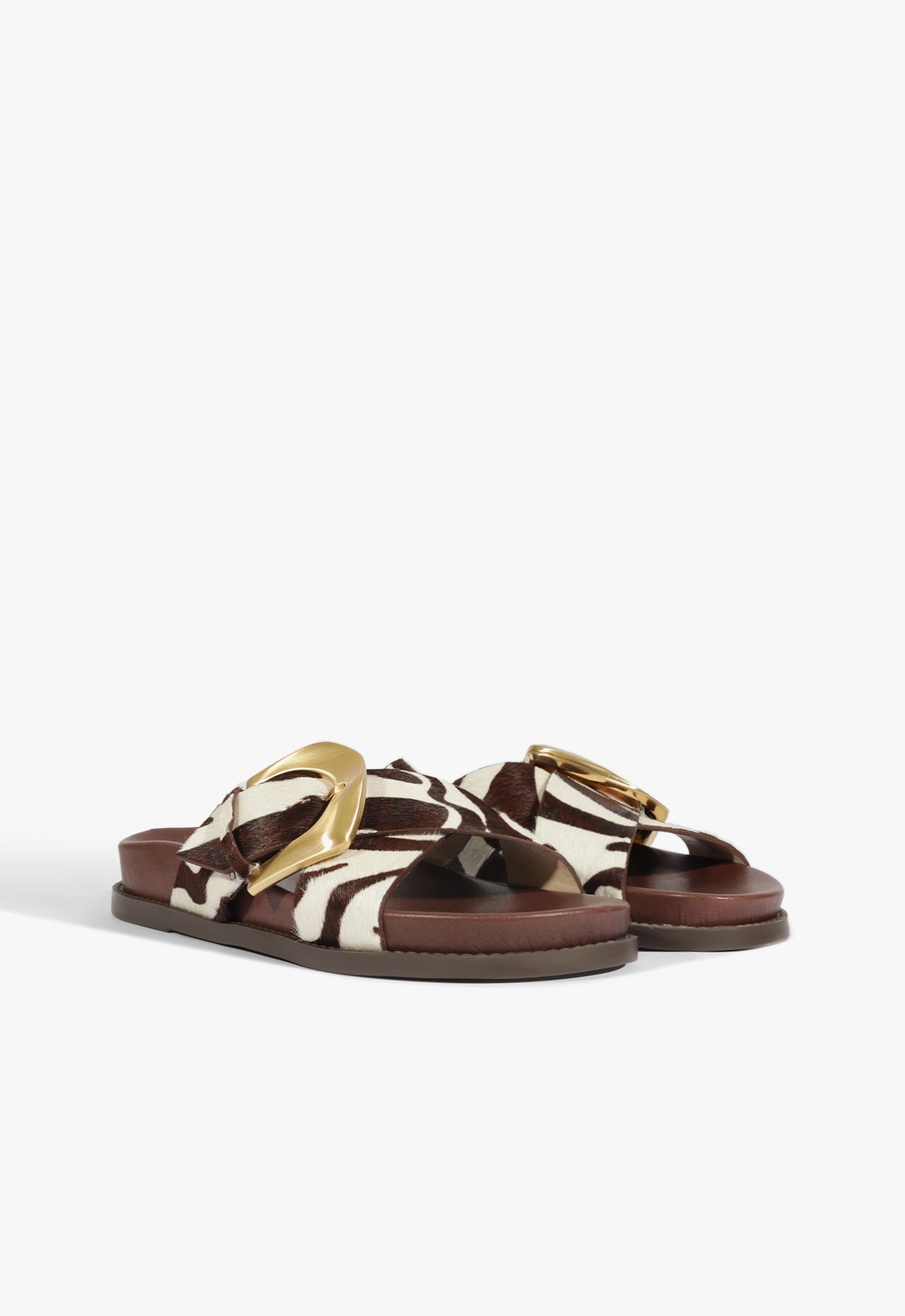Schutz Lois Animal Print Sporty Sandal