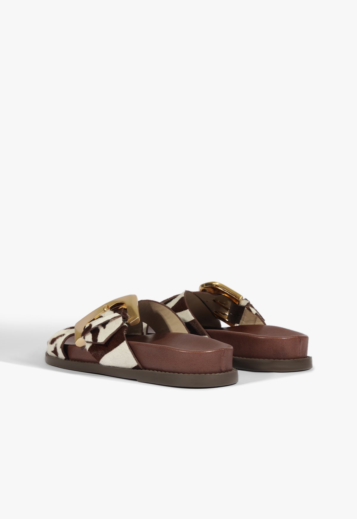 Schutz Lois Animal Print Sporty Sandal
