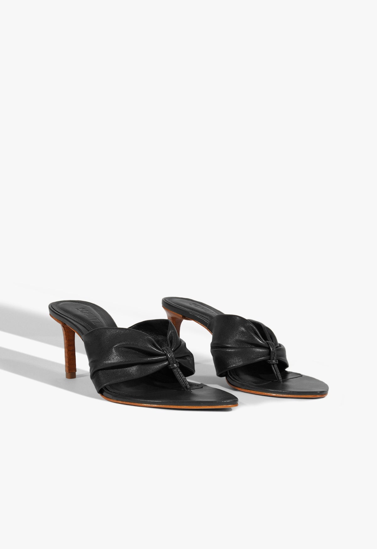 Schutz Lori Mid Leather Sandal