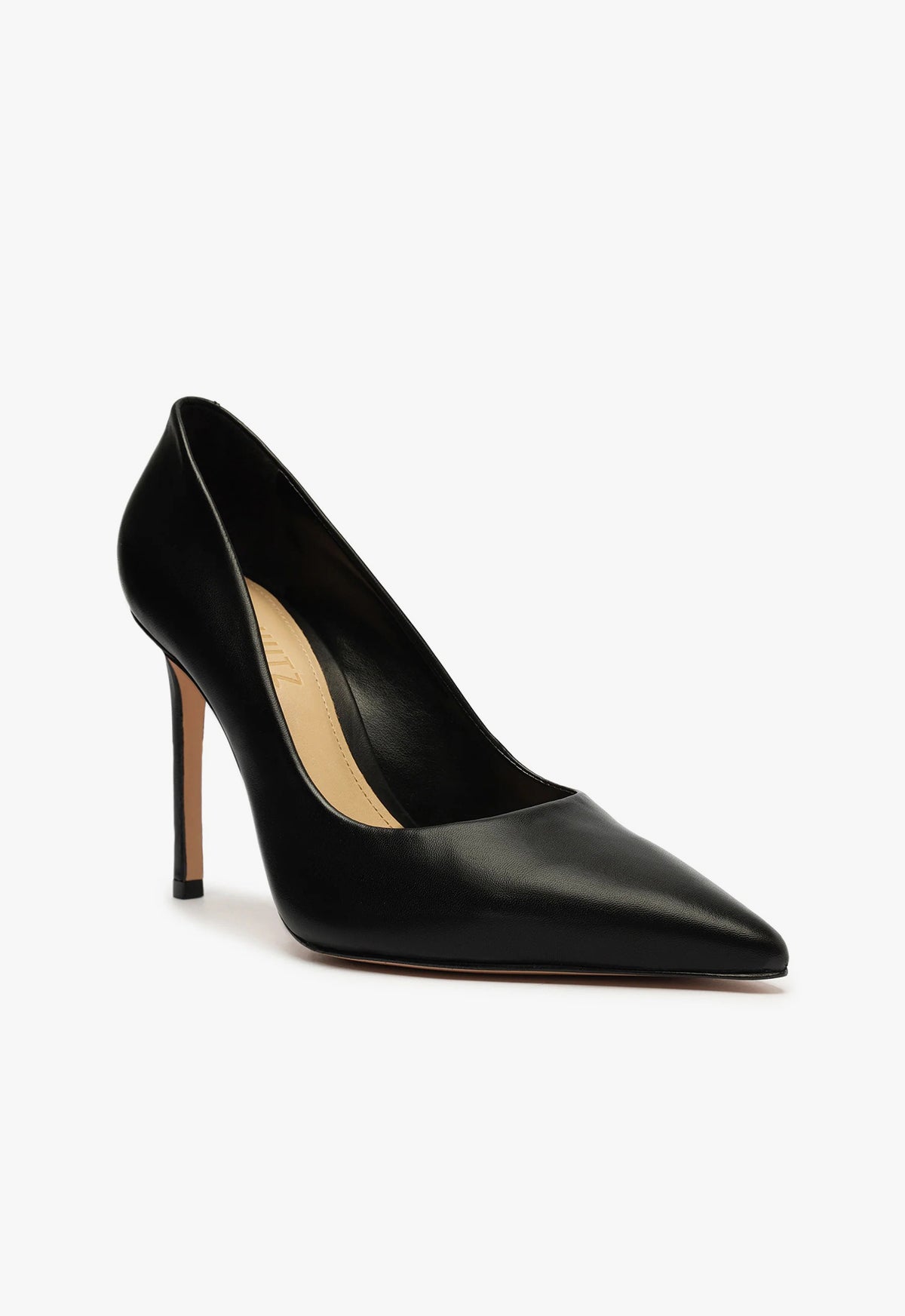 Schutz Lou High Stiletto Black Pump