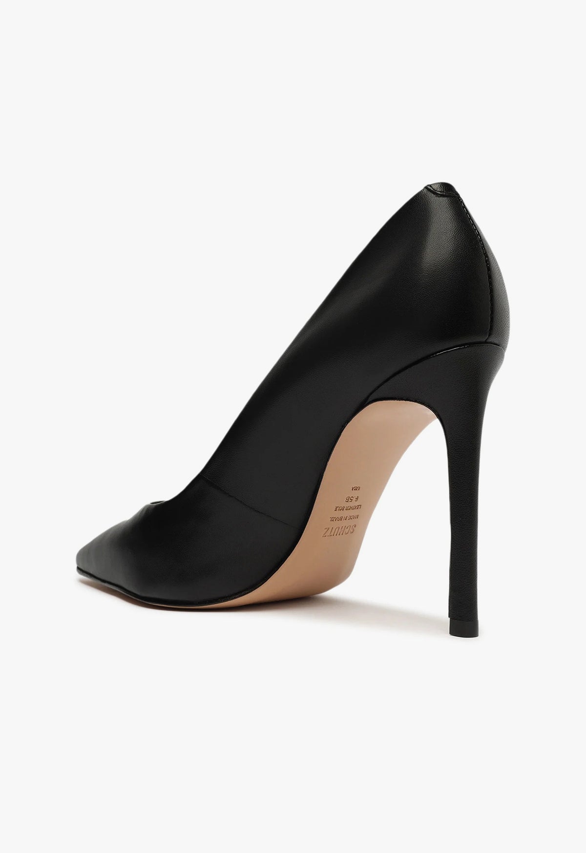 Schutz Lou High Stiletto Black Pump