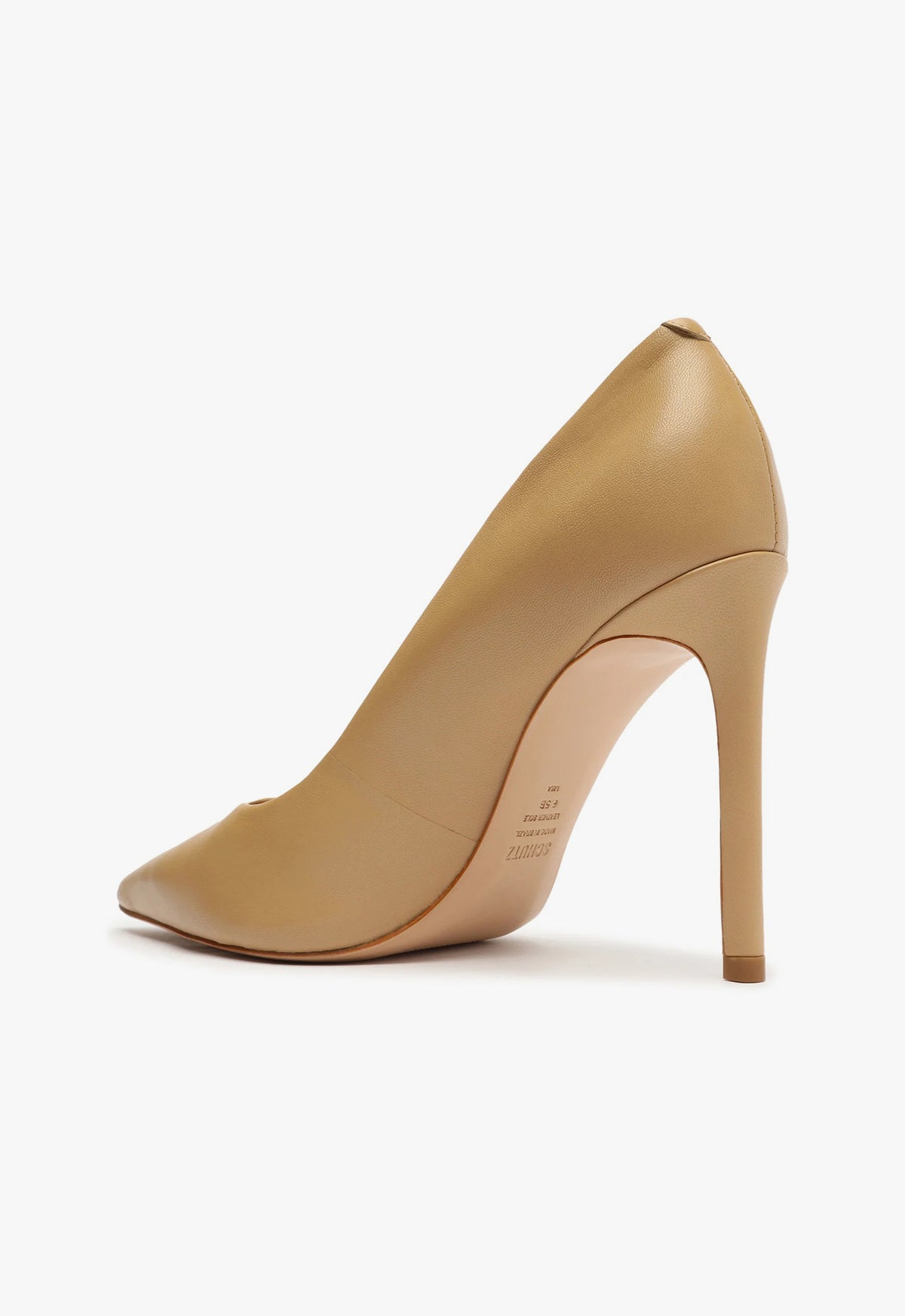 Schutz Lou High Stiletto Light Beige Pump