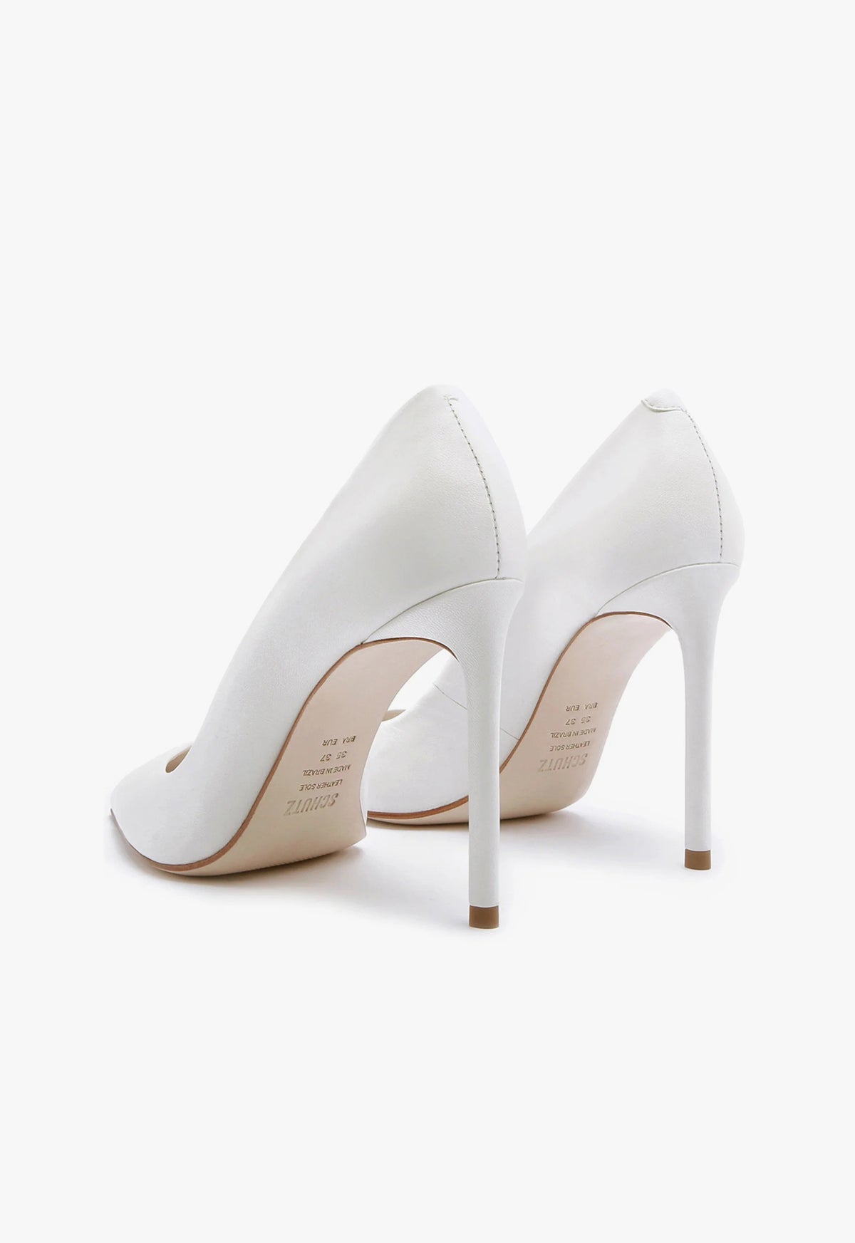 Schutz Lou High Stiletto White Pump