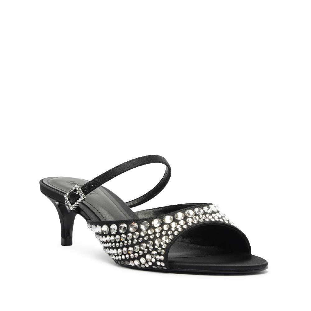 Schutz Louise Low Satin Sandal