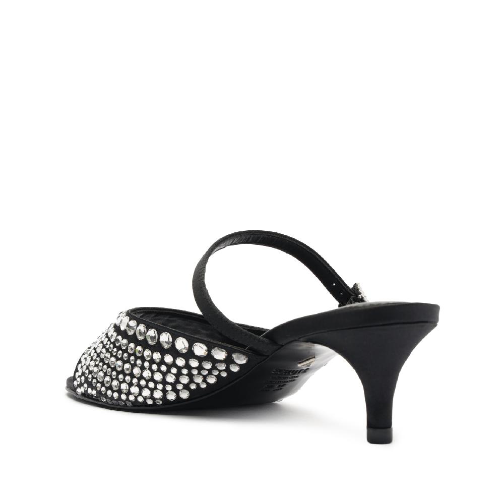 Schutz Louise Low Satin Sandal