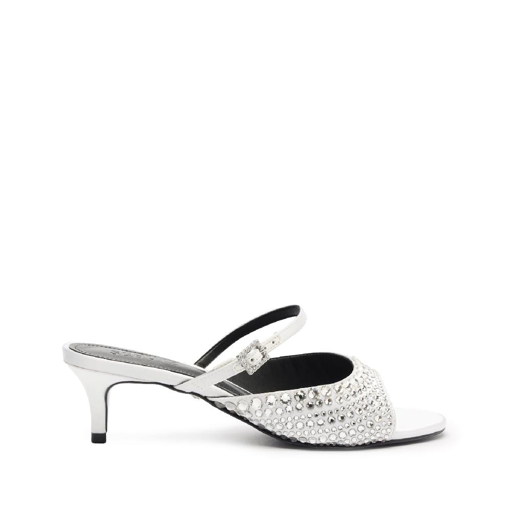 schutz Louise Low Satin Sandal