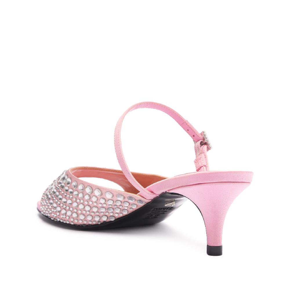 Schutz Louise Low Satin Sandal